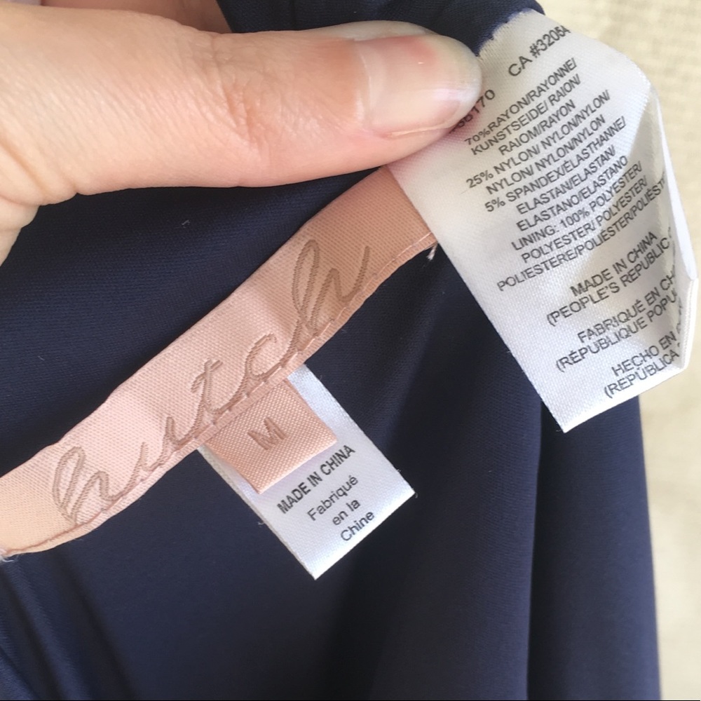 Anthro NWOT Bow Tie Dress Bouncy Fit & Flare - Picture 8 of 8